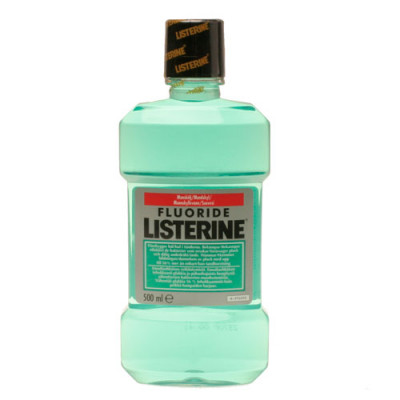 Listerine flouride 500 ml.