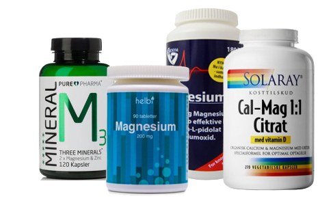Stort udvalg af magnesium