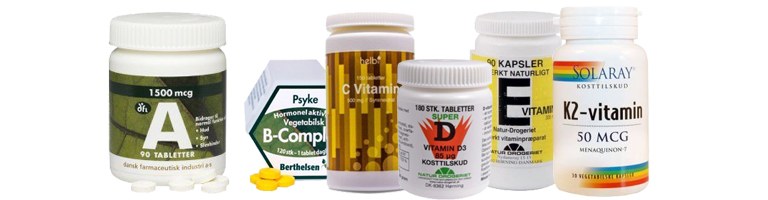 Stort udvalg af Vitaminer